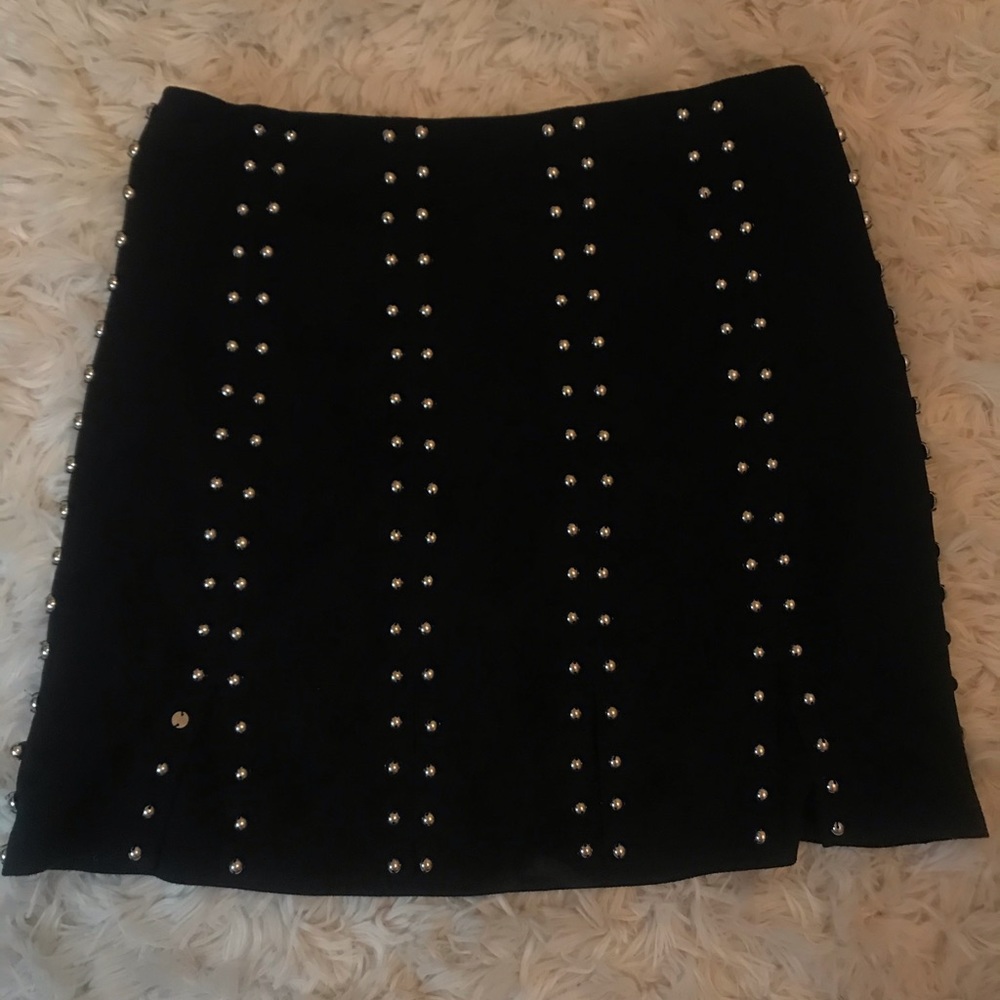 Suede skirt
